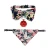 Pet christmas bow ties collar set butterfly bow tie cat bandanna triangle scarf buckle collar and drooling towel for small dog