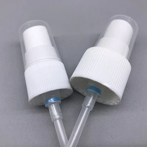 Pharmaceutical level 20mm 24mm white plastic crimp perfume spray mist sprayer with outer spring