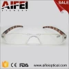 Plastic tube reading glasses slim with case and display