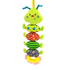 plush stuffed animal music box colorful cute caterpillar baby sleeping toy for infant