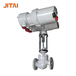 Pn16 Carbon Steel Electric Actuated Cage Guided Control Valve