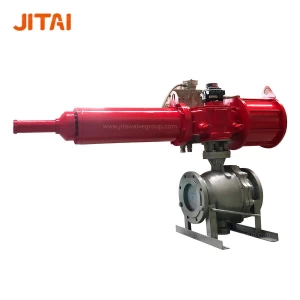 Pneumatic Actuated Trunnion Mounted CS Ball Valve for Oil Tank