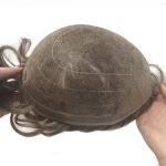 Popular Duroble Mono Base Hair Unit for Men Human Hair Toupee Hair Prosthesis