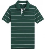 Popular polo mens short sleeved wholesale striped golf t-shirt