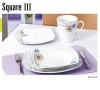 Porcelain 16pcs square shape dinnerware set