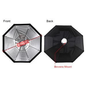 Portable 90cm/36" Photography Octagon Softbox Flash Diffuser Bowens Mount with Honeycomb Grid for Studio Strobe Flash Light