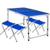 portable lightweight garden replacement seats leisure parts aluminum kids picnic camp folding table and chair set