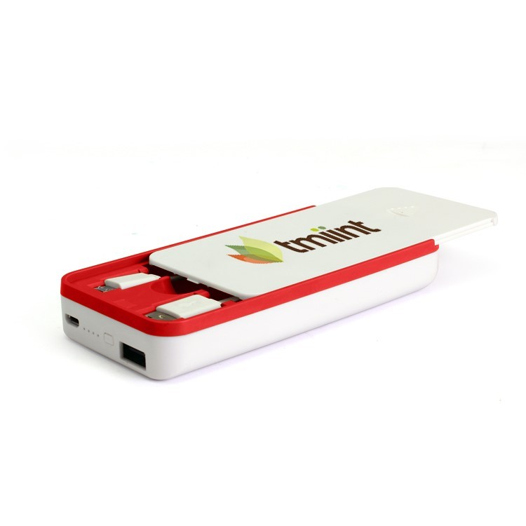 Portable outdoor mobile power supply 5200mAh power bank built-in usb stick