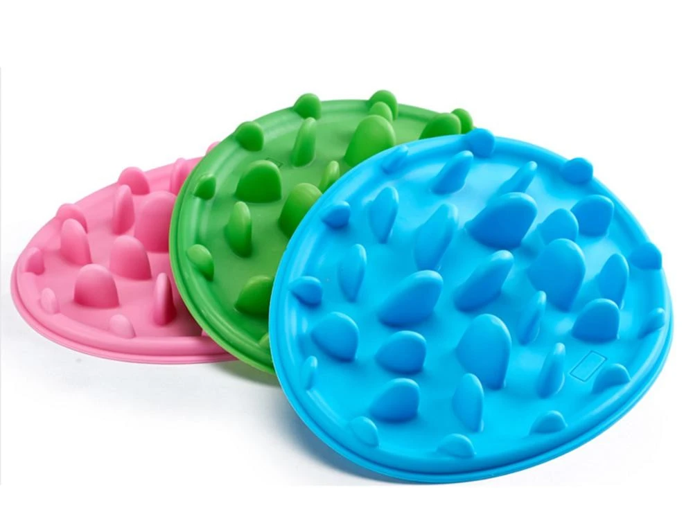 Portable silicone slow feeder dog bowl Lick Pad Reduce Weight Anti Choke Interactive Feeding Bowl for Small Medium Dogs and Cats