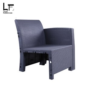 PP injection unique sectionals plastic Sofa Sets Garden Patio Furniture