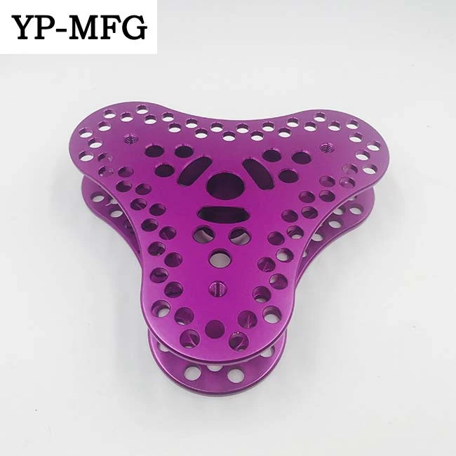 precision anodized aluminum cnc milling tricycle metal parts with plating color