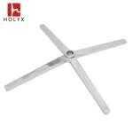Premium quality durable metal aluminum chair spare part 4 legs furniture swivel base