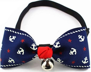 Pretty pet accessories puppys&#39; bow ties with bell with high quality