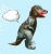 Import primary colour dinosaur dress party costume Tyrannosaurs rex inflatable mascot from China