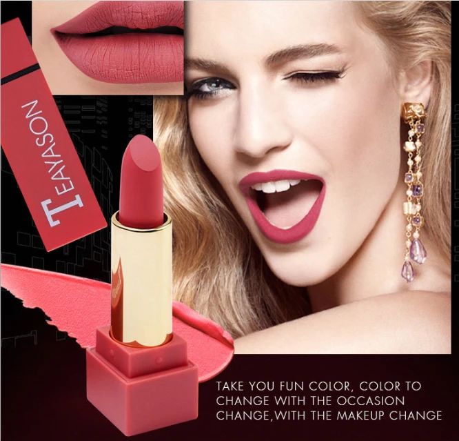 Private Label Long Lasting Waterproof Red Non Sticky Lipgloss Matte Liquid Lipstick