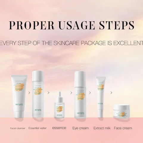 Private Label Skin Care Natural Organic Moisturizing Skincare Kit Whitening Anti Aging Skin Care Set
