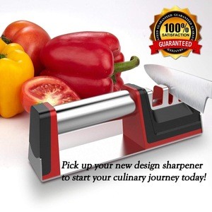 Professional 3 Stage Sharpening Knife Sharpener for Straight and Serrated Knives