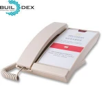 Professional classic corded ivory hotel lobby telephone for public area direct call to operator centre