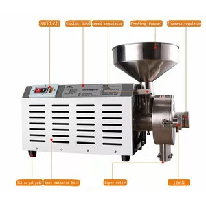 Professional commercial wheat flour mill for wheat bran and almonds with good price