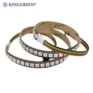 Professional manufacturing HD107S 5050SMD RGB dream color digital led strip 30~144LEDs/m with Black PCB Non-waterproof