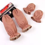 Promotional wholesale Fashion High quality wavelet point splicing warm winter cotton working oversleeves for kitchen