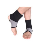 Protection branded elastic ankle support for foot injury