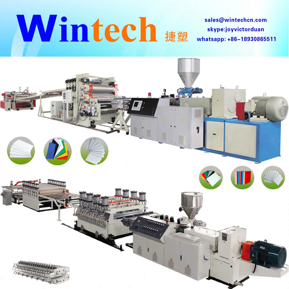 PVC Plastic artificial marble plate sheet board production line extrusion machine plant making machine