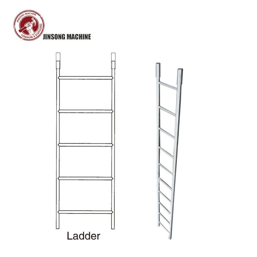 Q235 Galvanized Steel Scaffolding Vertical Ladder Monkey Ladder for Construction