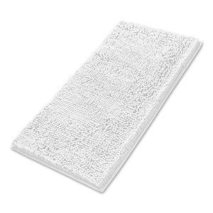 QJMAX High Quality Solid Color Water Absorbent Soft Microfiber Washable Bath Mats