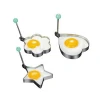 QZQ Brand Stainless Steel Fried Egg Mold Egg Rings Kitchen Egg Cooker Model#QZQC10330