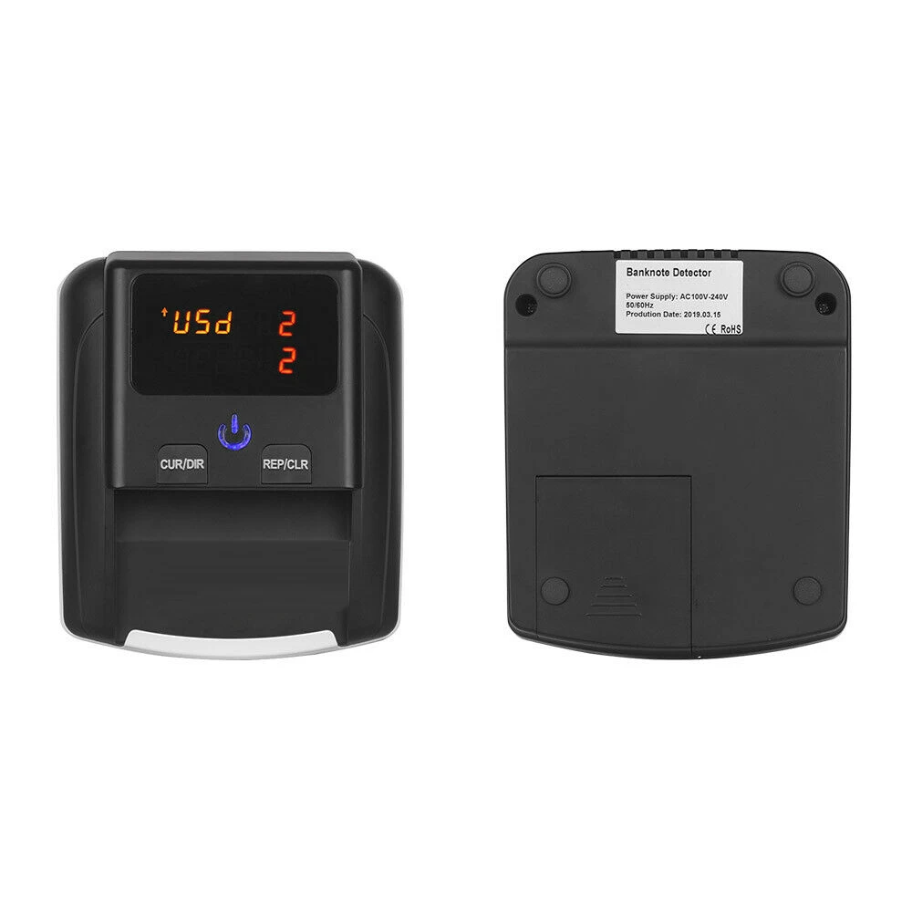 Rechargeable Banknote USD Euro Tester and Counter UV MG IR Function Fake Currency Checker