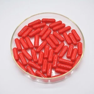 red size #00 gelatin capsule