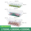 Refrigerator Transparent Storage Box Plastic Rectangular Fruit and Vegetable Storage Box with Lid