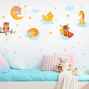 Removable children bedroom cartoon bear kids wall stickers decal