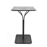 Restaurant commercial furniture vintage metal round counter height unique industrial bar table set
