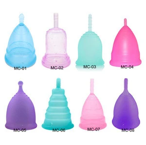 Reusable 100% Medical Grade Silicone Menstrual Cup Feminine Hygiene Product Lady Menstrual cup