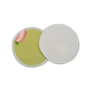 Reusable Bamboo Cotton Makeup Remover Washable Pads with Printing for Face &amp; Eye