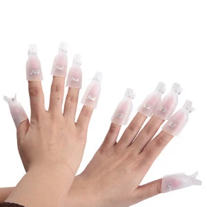 Reusable Nail Art Soak Off Clips Caps Finger Gel Nail Polish Remover Wrap Tool