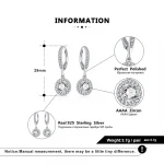 RINNTIN SE243 New Arrival Women Jewelry 925 Sterling Silver Wedding Earrings