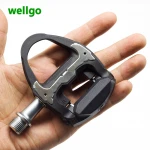 Road Bike Bicycle Pedals Anti-slip Ultralight Bike pedales de bicicleta Carbon Fiber 4 Bearings Cycling Pedals
