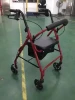 Rollator Adult Chrome Folding Walker Adjustable 31-38 Wheel Walkers for Disabled