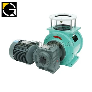 rotary air lock valve used with corn crushing machine in flour mill