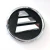 Import Round car emblem 3D ABS chrome Car logo Sticker for car brands from China