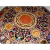 Round Marble Stone Inlay Dining Table Top Pietre Dure Table Top