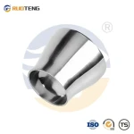 [Ruoteng] 304 316 Stainless Steel Sanitary Size Head Polished Weled Eccentric Reducer Fittings