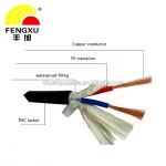 RVV2 * 1.0mm Electrical Wires/ Cable / Copper Core Three-Core Sheathed Cable Cord