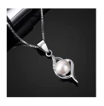 S925 Fashion Creative Sterling Silver Pearl Necklace Pendant Female Jewelry Personality Joker