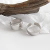 S925 Sterling Silver Simple Band Ring Open Ring Ajustable Joint RingS Mens Womens Jewelry