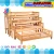 Import Safety large kids four deck bed push-and-pull wooden children double layer bed for kids from China