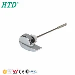 Sanitary ware handle side mount toilet push button